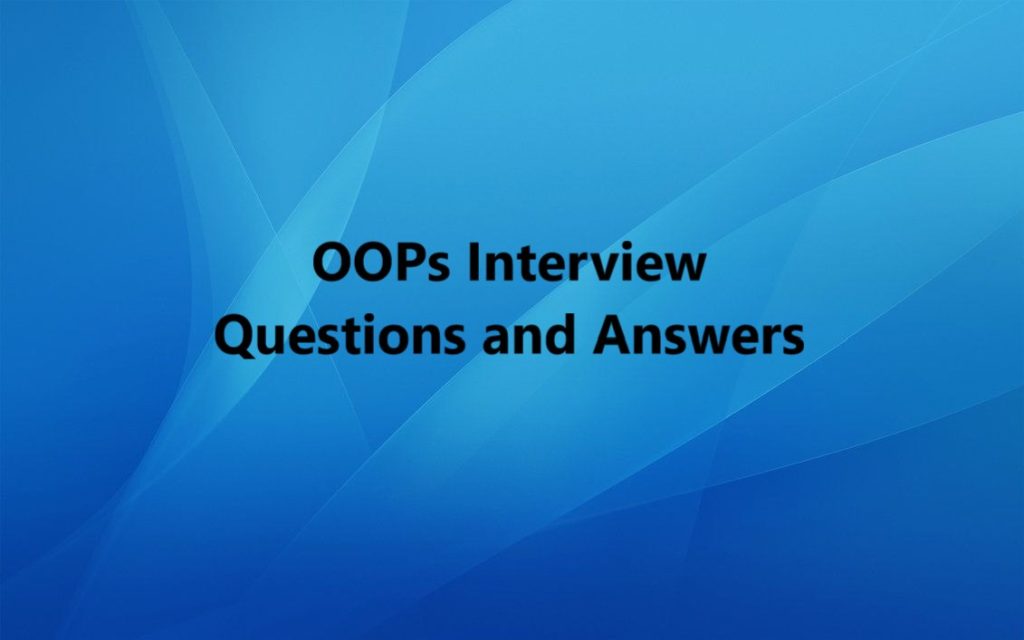 oops interview questions