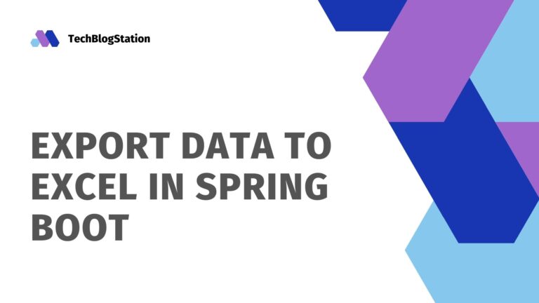 Export Data to Excel in Spring Boot